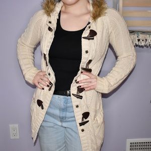 Heritage 1981 knit hooded cardigan